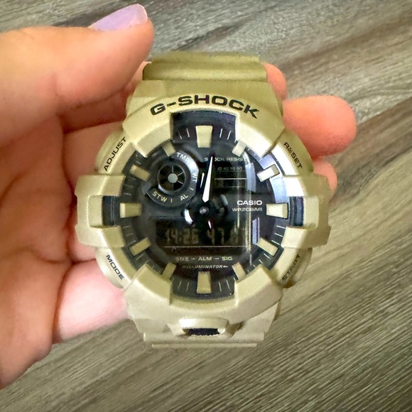 G-Shock Men's Analog-Digital Green Resin Strap Watch